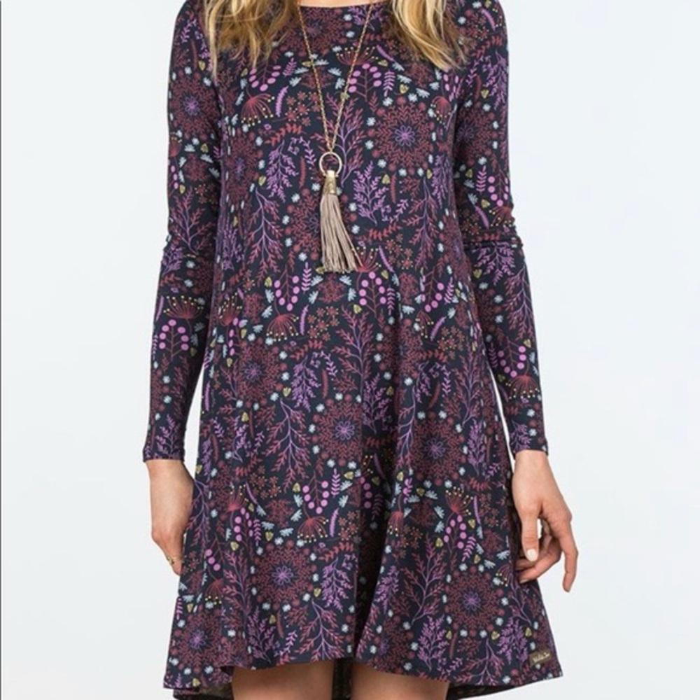 Matilda Jane Resolution Navy Floral Jersey Trapeze Dress XXL